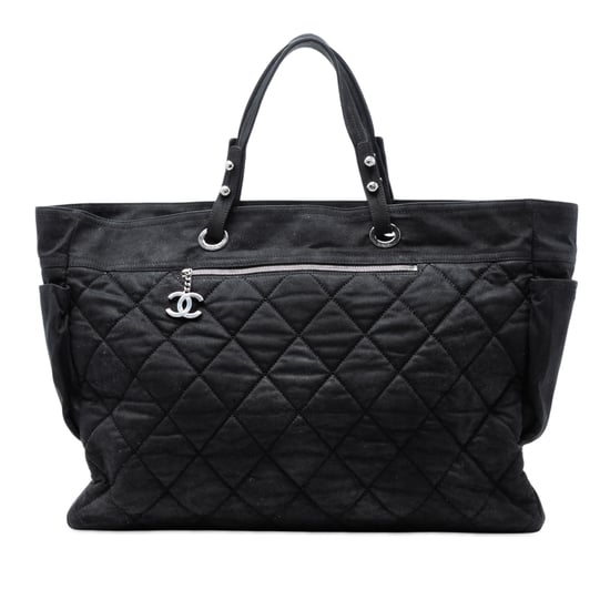 Pre-owned Xl Quilted Coated Canvas Paris Biarritz Tote - Image 1