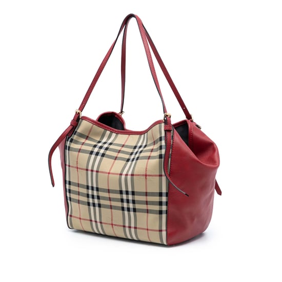 Pre-owned Small Haymarket Check Canvas And Leather Canterbury Tote - Image 2