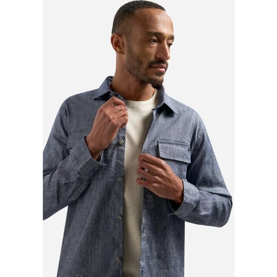 No Excess Overshirt full button 2-tone with l night - Image 4