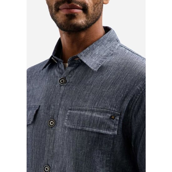No Excess Overshirt full button 2-tone with l night - Image 5