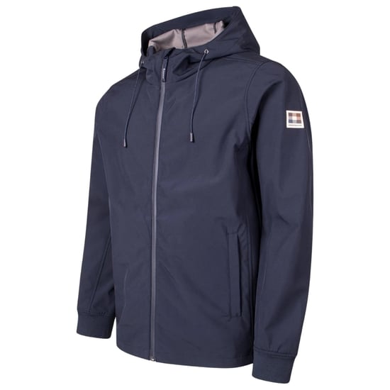 Aquascutum Active Navy Blue Shell Hybrid Hooded Jacket - Image 3