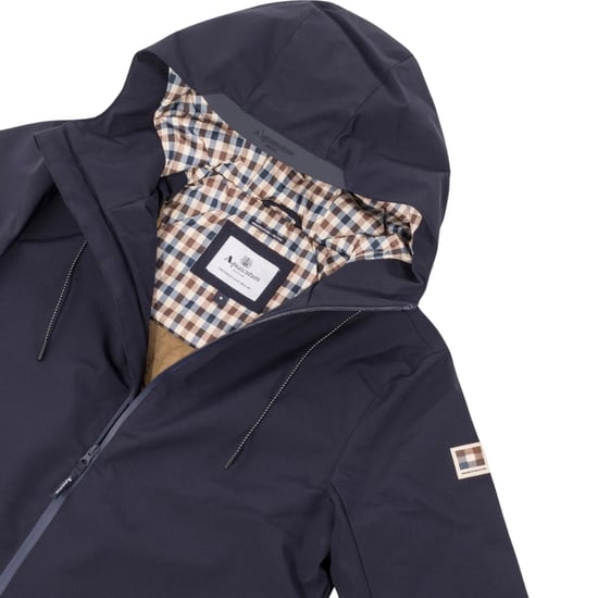 Aquascutum Active Shell Active Mid Parka Marinblå Jacka - Image 6
