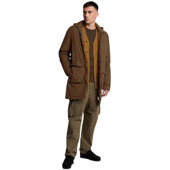 Lyle & Scott Brown Wadded Parka - Image 4