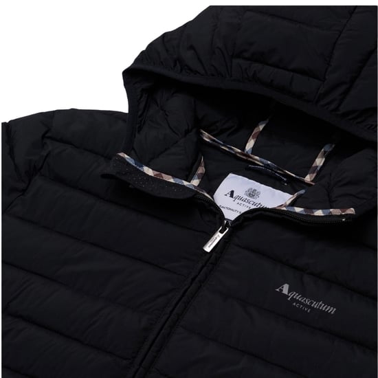 Aquascutum Active Rlg Active Hooded 100 Gr Zwarte Jas - Image 2