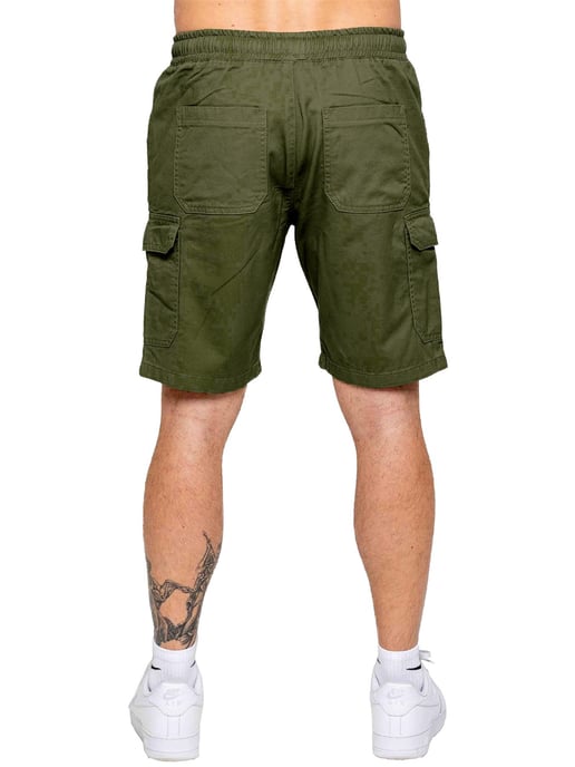 Kruze | 2 Pack Mens Cargo Shorts - KHAKI/STONE - Image 3