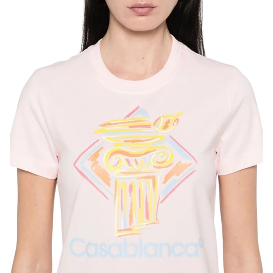 Casablanca Diamond Column Pink T-shirts - Image 3