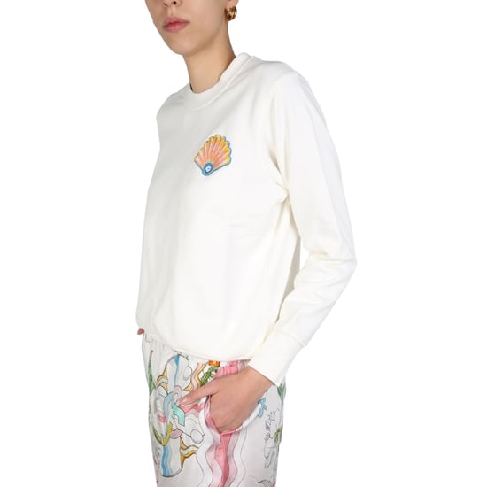 Casablanca Embroidered Shell Off-white Sweatshirts - Image 3