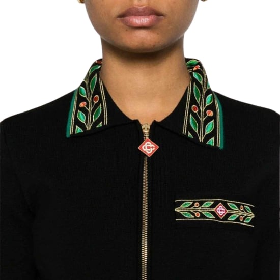 Casablanca Embroidered Laurel Black Jackets - Image 5