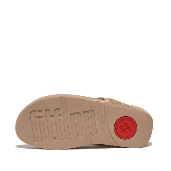 FitFlop Fitflop™ lulu glitter slippers dames – latte beige comfort teenslippers - Image 3