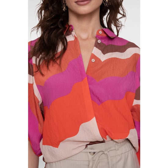 Geisha 63216-20 718 blouse ecru/brown/cassis - Image 5
