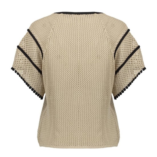 Geisha 64050-23 721 pullover raglan v-neck light sand/black - Image 3