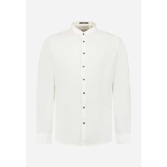 No Excess Shirt h linen granddad white - Image 5