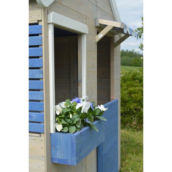 Wendi Toys Houten speelhuis strandwinkel blauw voor buiten / tuin - Image 6