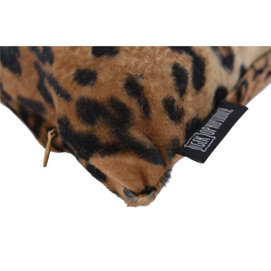 Gek op kussens! Furry leopard | 30 x 50 cm | kussenhoes | polyester - Image 2