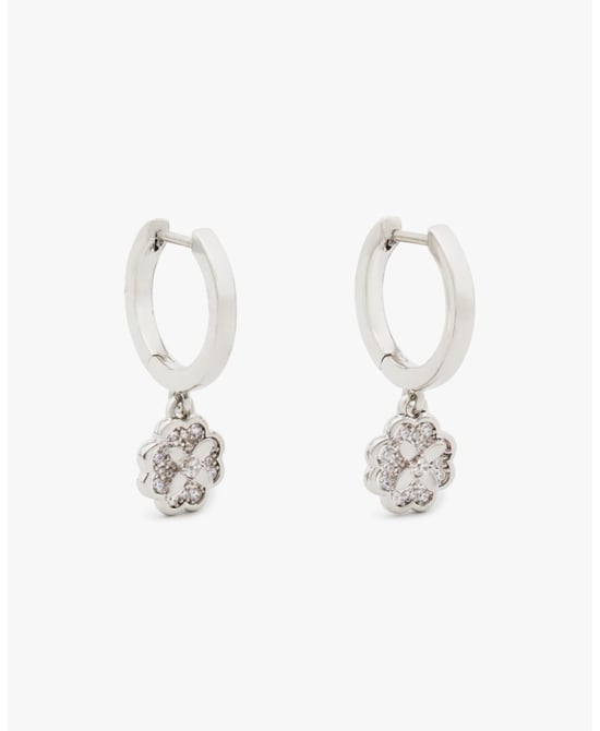 Heritage Bloom Huggie Drop Earrings - Image 1