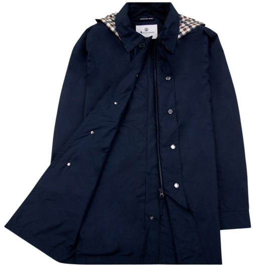 Aquascutum Active Packable Trench Navy Blue Jacket - Image 4