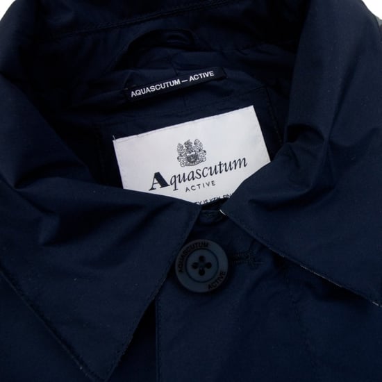 Aquascutum Active Packable Trench Navy Blue Jacket - Image 5