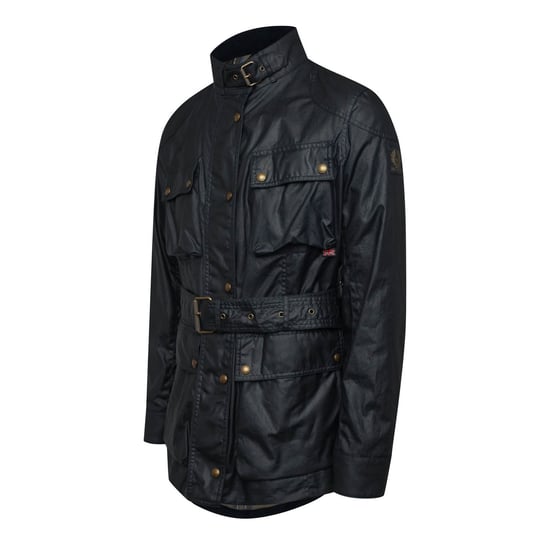Women's Belstaff Waxed Cotton Trialmaster Jacket in Navy - Image 2