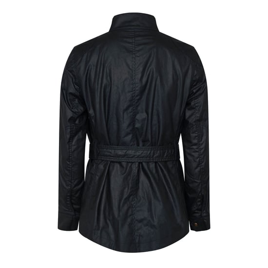 Women's Belstaff Waxed Cotton Trialmaster Jacket in Navy - Image 3
