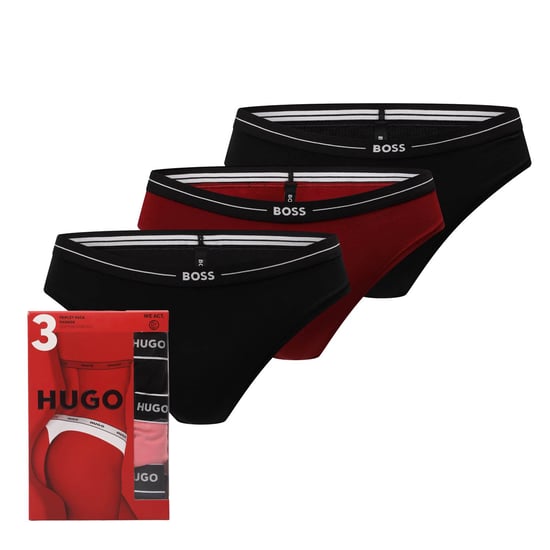 Dames Boss 3-pack met logo tailleband slips in meerdere kleuren - Image 1