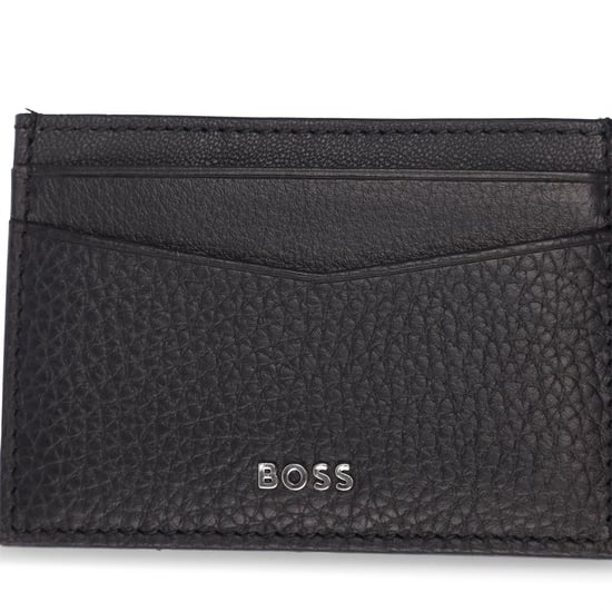 Accessories Boss Branded Card Holder with Money Clip in Navy - Image 4