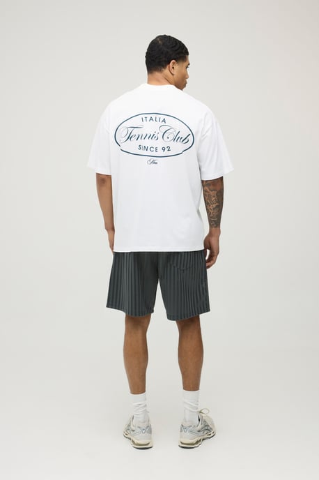 Regular Fit Striped Man Script Short - Image 2