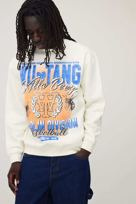 Oversized Wu-Tang Licensed Print Sweatshirt - Image 1