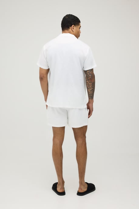 Holiday Linen Blend Regular Shirt & Relaxed Short Set - Image 2