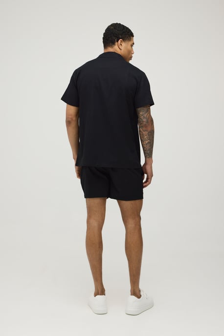 Holiday Linen Blend Regular Shirt & Relaxed Short Set - Image 2
