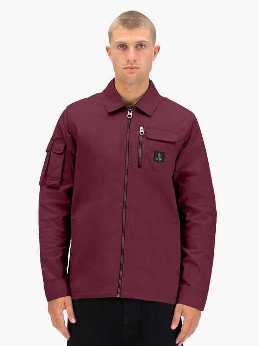 Luke 1977 Men's Vietnam Shacket in Mauve Wine - Image 2