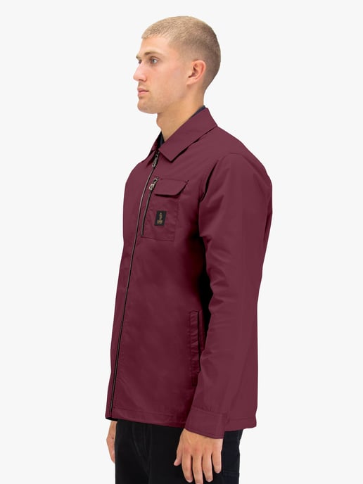 Luke 1977 Men's Vietnam Shacket in Mauve Wine - Image 3
