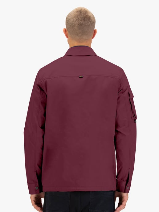 Luke 1977 Men's Vietnam Shacket in Mauve Wine - Image 4
