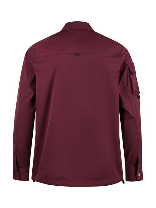 Luke 1977 Men's Vietnam Shacket in Mauve Wine - Image 5