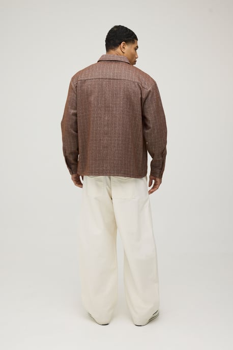 Oversized Check Overshirt - Image 3