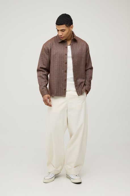 Oversized Check Overshirt - Image 4