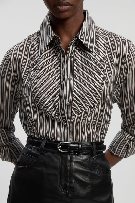 Poplin Stripe BIb Woven Shirt - Image 3