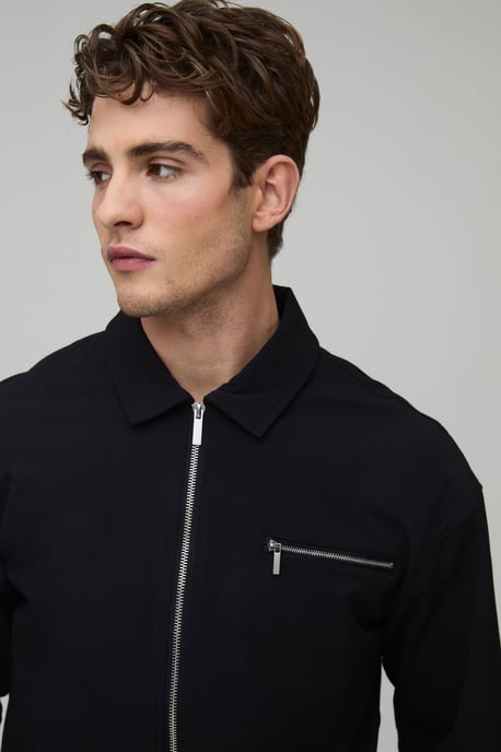 Regular Technical Zip Pocket Overshirt - Image 3