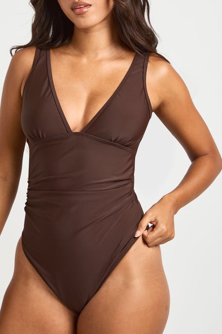Tummy Control Plunge Swimsuit - Image 4