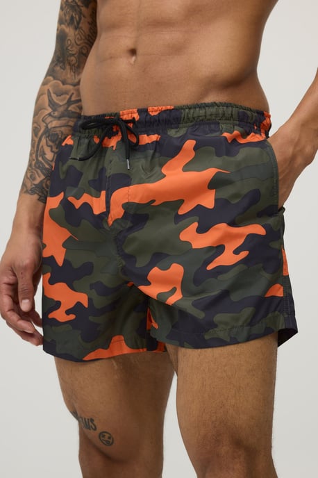 Camo Print Short Length Swim Short - Image 2