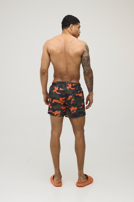 Camo Print Short Length Swim Short - Image 3