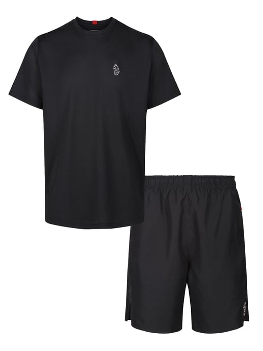 Luke 1977 Men;'s Twenty Four Seven T-Shirt and Short Set in Black - Image 1