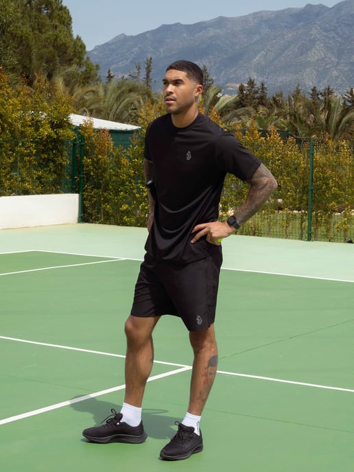 Luke 1977 Men;'s Twenty Four Seven T-Shirt and Short Set in Black - Image 2