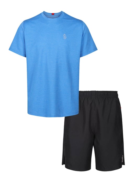 Luke 1977 Men;'s Twenty Four Seven T-Shirt and Short Set in Mrl Colbalt - Image 1