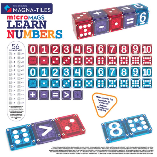 Magna Tiles Magna-tiles® micromags leer cijfers 56 stuks - Image 4