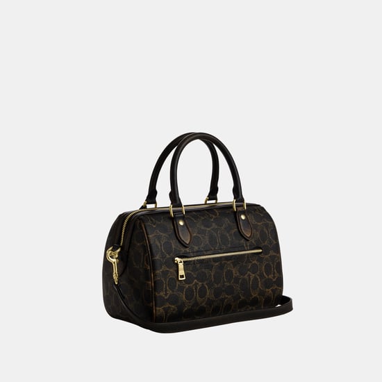 Rowan Satchel Bag In Loved Signature Canvas With Charms - Image 2
