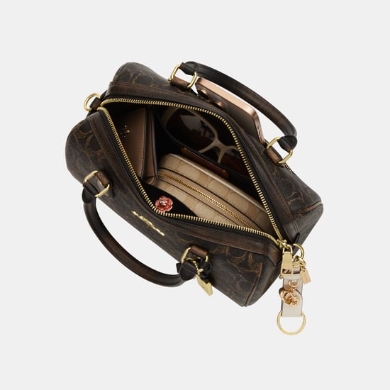 Rowan Satchel Bag In Loved Signature Canvas With Charms - Image 3