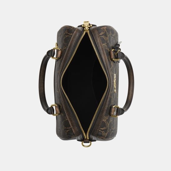 Rowan Satchel Bag In Loved Signature Canvas With Charms - Image 4