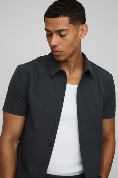 Regular Fit Technical Stretch Shirt & Comfort Short Set - Image 3