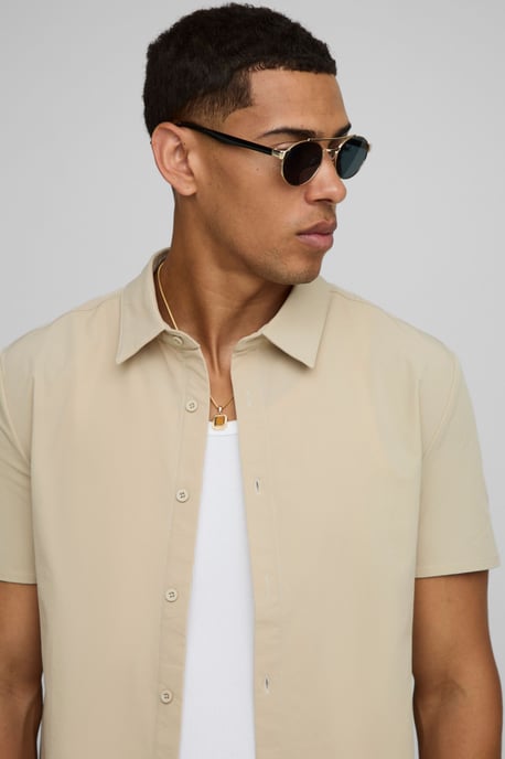 Regular Fit Technical Stretch Shirt & Comfort Short Set - Image 3
