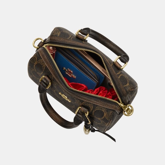 Mini Rowan Crossbody Bag In Loved Signature Canvas With Charms - Image 3